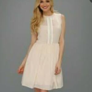 NWT jessica Simpson off white almost pink cocktail dress